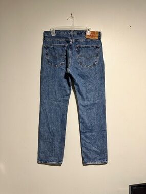 Levi's 501 Men's Straight Leg Denim Jeans - Medium Blue